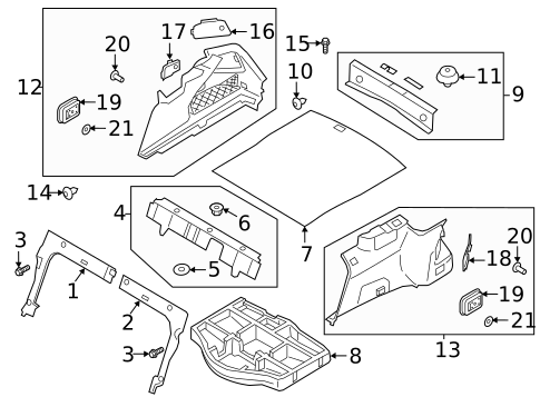 Interior Trim - Rear Body for 2019 Genesis G70 #0
