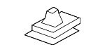 877162W000 - Body: Rocker Molding Retainer for Hyundai Image