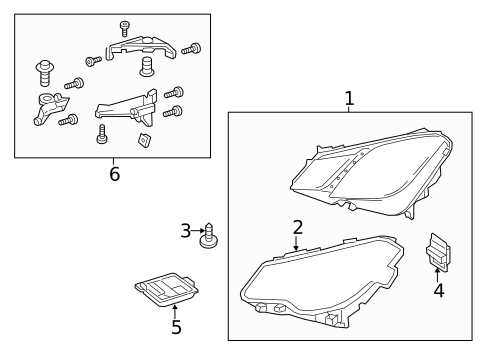 Headlamp Components for 2016 Mercedes-Benz C450 AMG #3