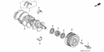 13310PR7J00 - Engine: CRANKSHAFT for Acura Image