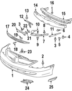 MR928196 - : Grille for Mitsubishi: Diamante Image