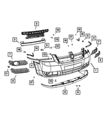 1KG11TZZAC - Frame, Bumper and Fascia: Front Fascia for Chrysler: Town &amp; Country Image