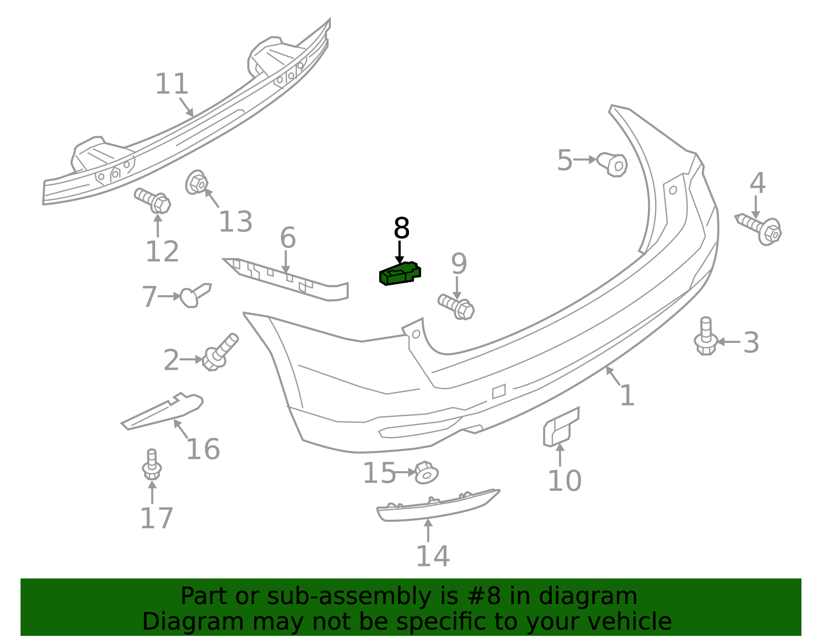 2014-2018 Subaru Forester Corner Support 57707SG070 | Subaru Parts