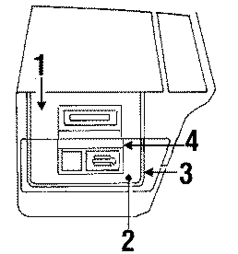 Interior Trim - Rear Door for 1988 Cadillac Brougham #0