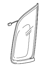 878102E020 - : 2005-2009 Hyundai Tucson - Quarter Glass for Hyundai: Tucson Image