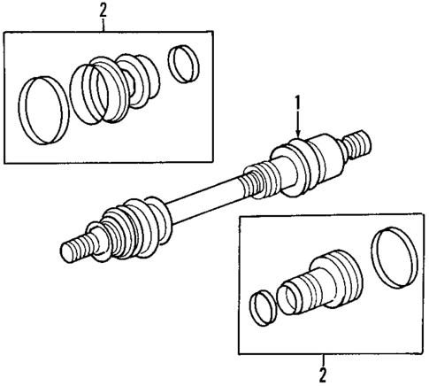 Drive Axles for 1996 Dodge Stratus #1