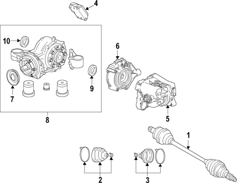 Differential for 2017 Buick Regal #0