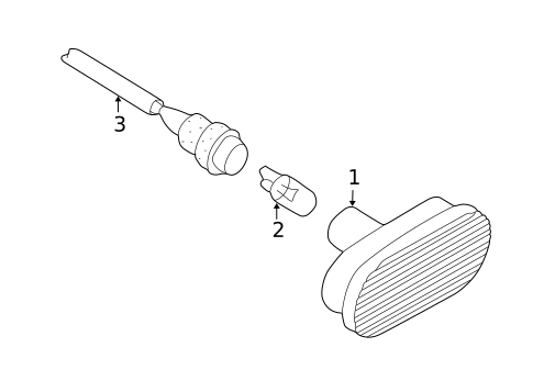 Side Repeater Lamps for 2003 Volkswagen Passat #0