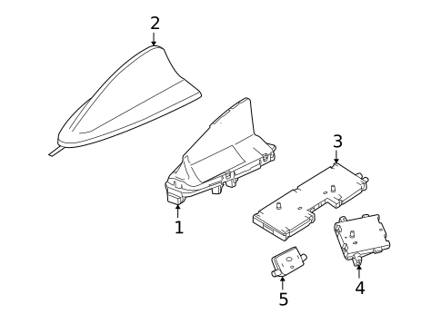 Antenna & Radio for 2011 BMW X6 #0