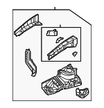 537020T010 - Body: Apron Assembly for Toyota: Venza Image