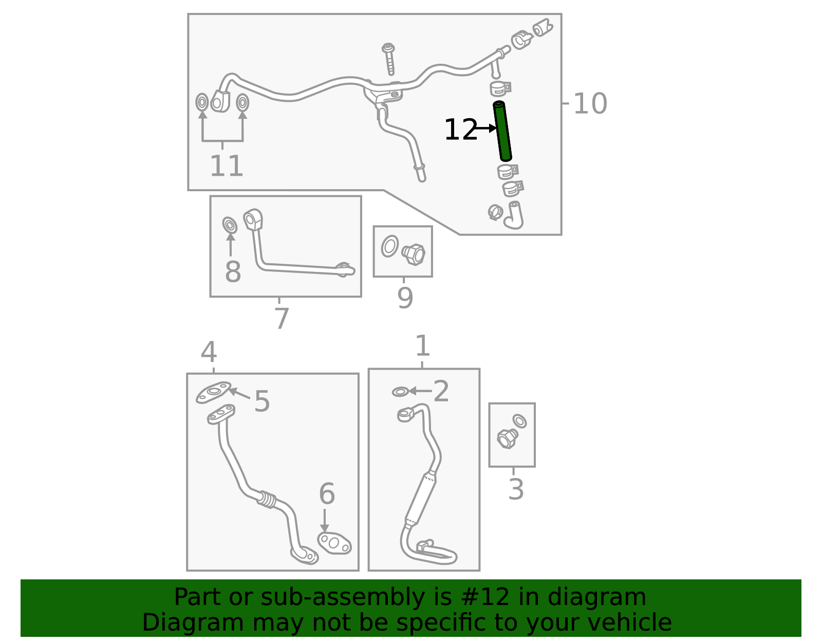 2021-2026 GM Engine Coolant Hose 12650443 GM | GMPartsDirect.com