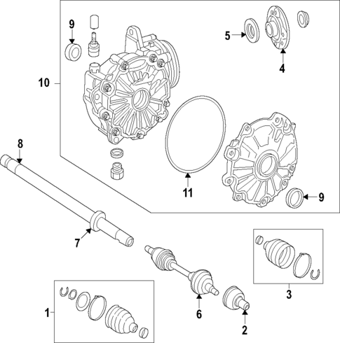 Axle Shafts & Joints for 2021 Mercedes-Benz GLC43 AMG #2