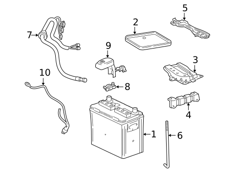 Battery for 2003 Toyota Matrix #0