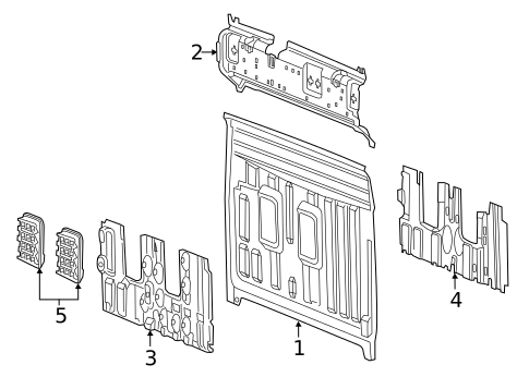 Back Panel for 2020 Ram 1500 #1