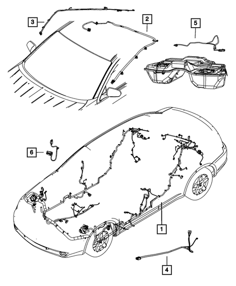 Wiring-Body and Accessories for 2012 Chrysler 200 #1
