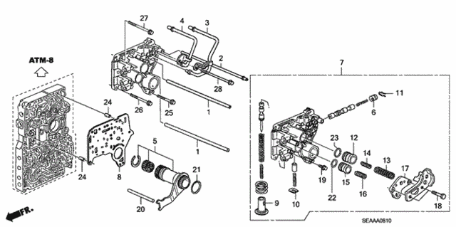 AT Regulator Body for 2008 Acura TSX #0