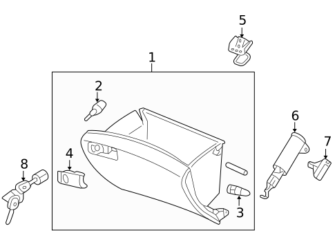 Glove Box for 2012 Honda Crosstour #0