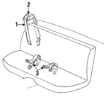 12510670 - Electrical: Belt &amp; Retractor for Chevrolet: Lumina Image