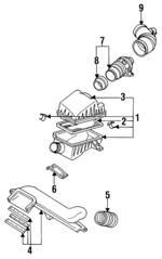 KL0213210R00 - : 1993-1997 Mazda - Mass Air Flow Sensor for Mazda: 626, MX-6 Image