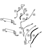 68031849AG - Steering: Power Steering Return Hose for Dodge: Ram 2500, Ram 3500 | Ram: 2500, 3500 Image