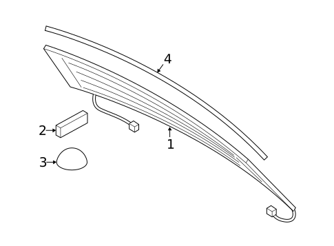 Glass - Lift Gate for 2014 Mini Cooper Countryman #0
