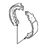 4720191 - Brakes: Brake Shoes for Dodge: B150, B1500, B250, B2500, B350, B3500, D100, D150, D250, D350, Ram 1500 Van, Ram 2500 Van, Ram 3500 Van, Ramcharger, W100, W150, W250, W350 Image