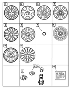 WA55PAKAA - : Wheel Center Cap for Mopar Image