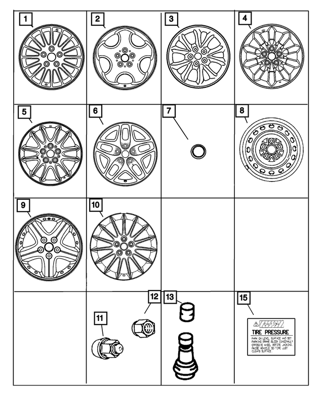 WA55PAKAA - : Wheel Center Cap for Mopar Image