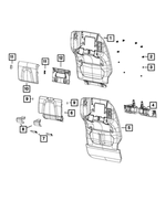 5SV61PD2AH - : Front Seat Back Panel, Left for Chrysler: Pacifica Image