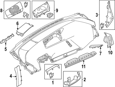 Instrument Panel Components for 2023 BMW iX #0