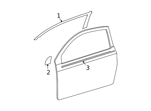Exterior Trim - Door for 2005 Scion tC #0