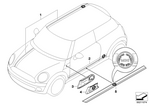 51712162839 - Retrofitting / Conversion / Accessories: Cover, Entrance for Mini Image