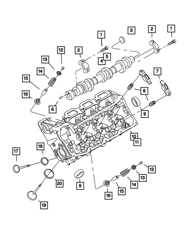 6036473AA - Engine 3.7L Six Cylinder: Washer for Chrysler: Aspen | Dodge: Dakota, Durango, Ram 1500, Ram 2500, Ram 3500 | Jeep: Commander, Grand Cherokee, Liberty Image