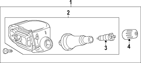 Tire Pressure Monitor Components for 2024 Chevrolet Traverse #0