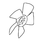 21999693 - Belts &amp; Cooling: Engine Cooling Fan Blade for GM Image