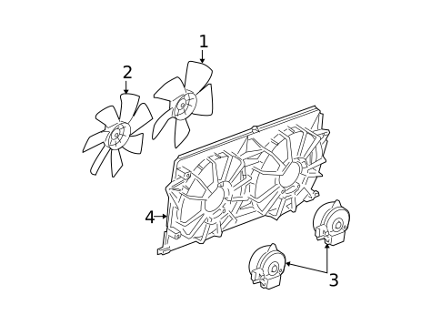 Cooling Fan, Clutch & Motor for 2010 Cadillac DTS #0