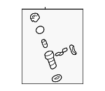 15822406 - Body: Lock Cylinder for Chevrolet: Classic, Malibu | Oldsmobile: Alero, Cutlass, Cutlass Supreme | Pontiac: Sunfire Image