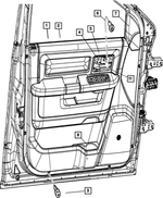 Front Door Trim Panel, Right