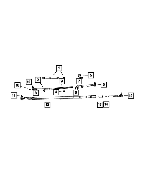Steering Linkage, and Steering Shock for 2010 Jeep Wrangler #0
