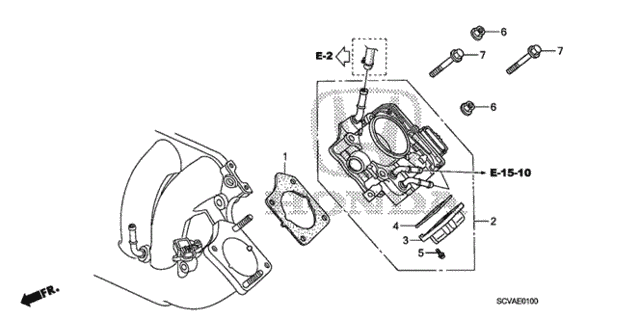 Throttle Body for 2007 Honda Element #0