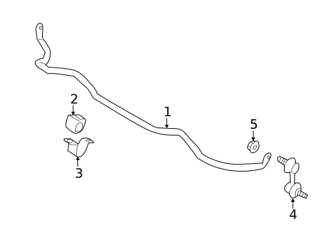 Stabilizer Bar & Components for 2008 Subaru Impreza #0