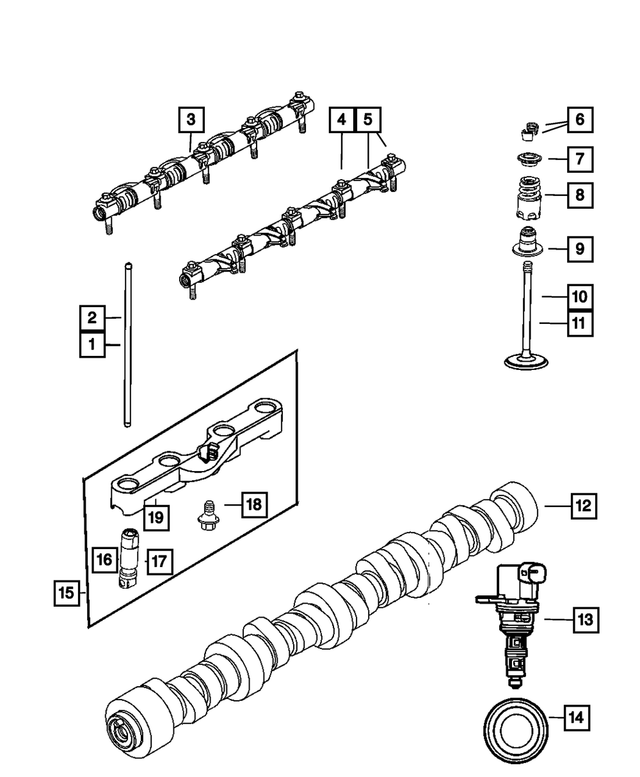 « 53022065AA – Engine 5.7L Eight Cylinder [EZB] : Moteur Arbre A Cames pour Mopar Image »