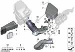 13718635091 - Fuel Preparation System: Intake Grill for BMW Image