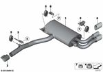 18308509666 - : Bracket, Rear Muffler Right for BMW Image