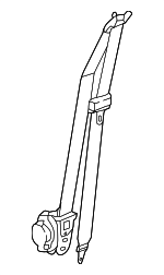 88810J9500TRY - Electrical: Seat Belt Assembly for Hyundai: Kona, Kona N Image