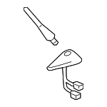 39150STKA01ZK - : 2009-2011 Acura RDX - Antenna Assembly, Radio &amp; XM *NH736M* (Grigio Metallic) for Acura: RDX Image