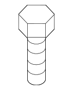 9YA02121J - : Front Mount Bolt for Mazda: 5 Image