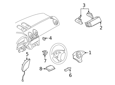 Air Bag Components for 2006 Audi TT Quattro #0