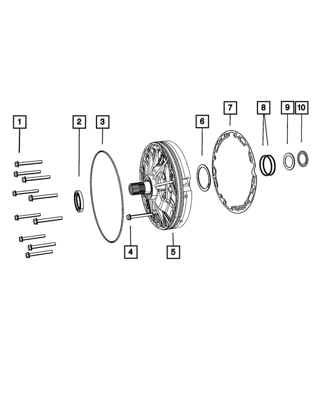 68020051AA - AS68RC; 6-Speed; Automatic Transmission: Hex Flange Head Bolt for Mopar Image image