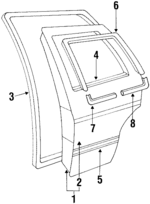 178833051 - : Door Shell for Volkswagen: Golf, Jetta Image